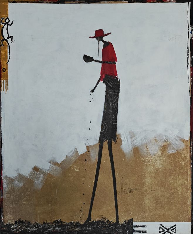 Fet- Tilland by Gabriel Eklou, acrylic on canvas