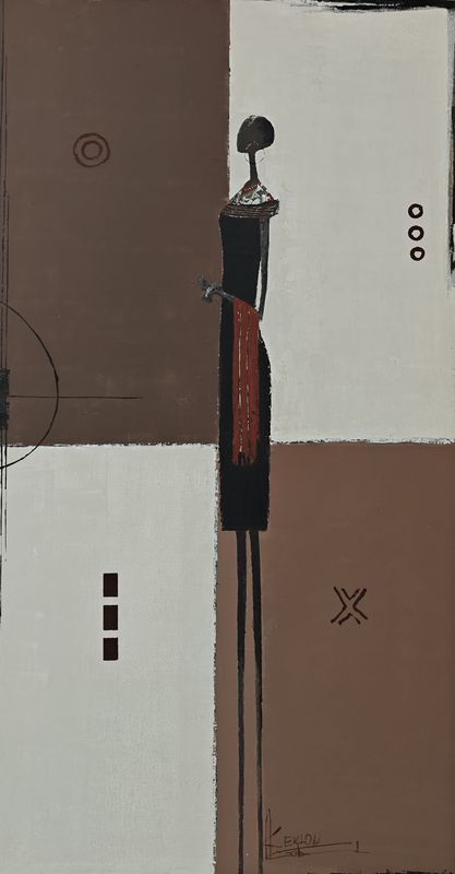 The Fashion Night - 59_ by Gabriel Eklou, acrylic on canvas