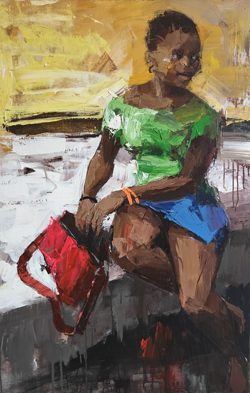 Untitled II by Hilton Korley, acrylic on canvas