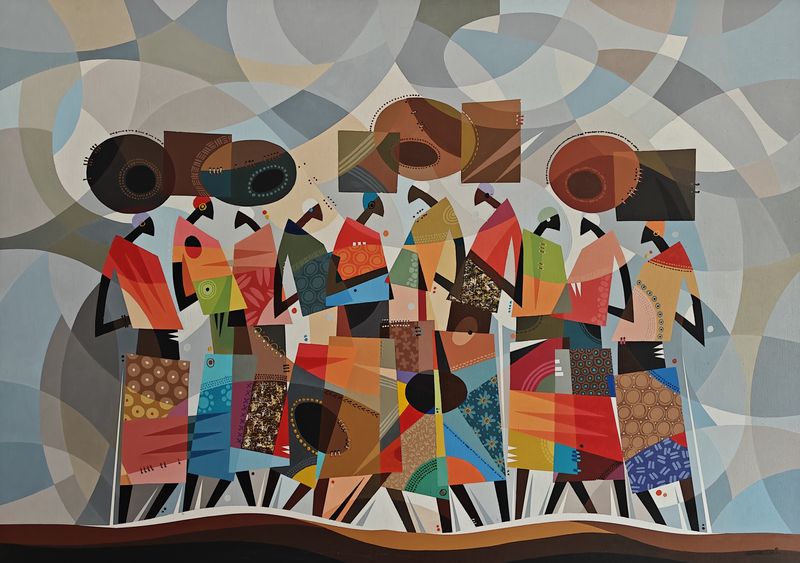 Trade Union by Nicholas Kowalski, acrylic on canvas